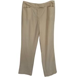 Loro Piana Women's Sz 10 Wool Cashmere Trouser Pants Butter Yellow Cream IT 46